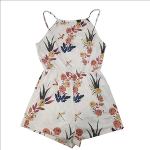 Shein Floral Shorts Jumpsuit Size Small US 4